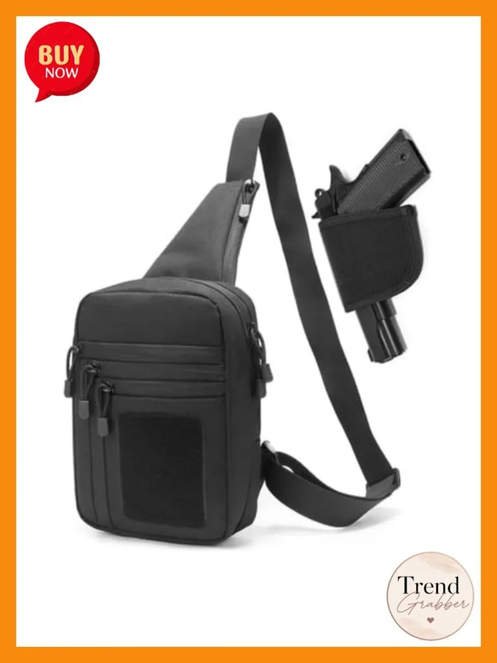 Tactical Sling Bag EDC CCW Pack with Holster